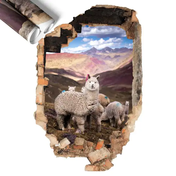 3D falmatrica lyuk 40x60 Alpaka-hegység
