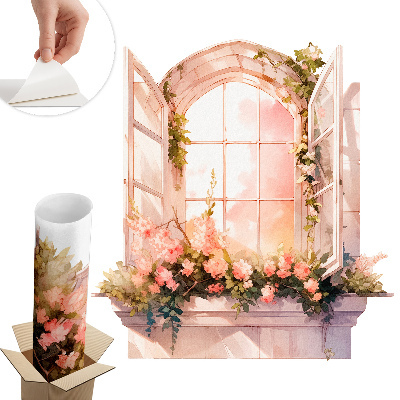 3d ablak falmatrica 56x60 Romantikus ablak