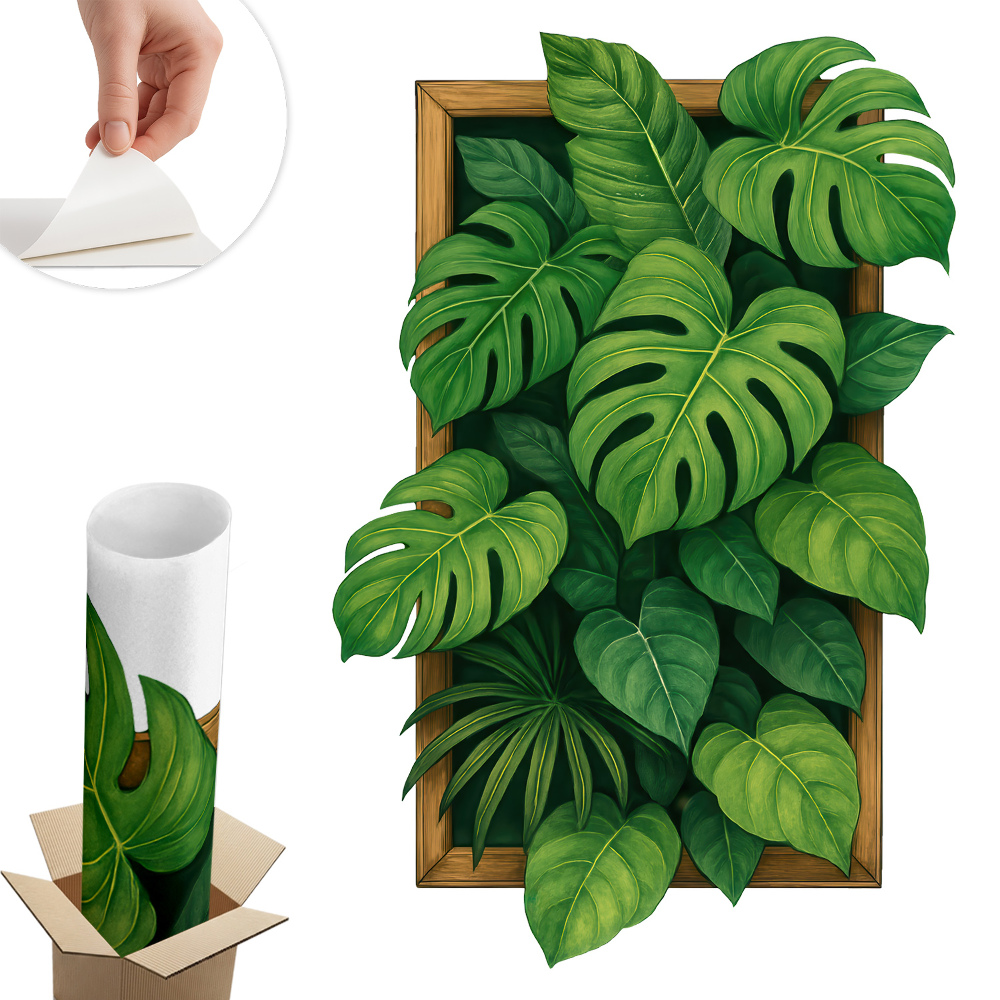 Öntapadós 3d falmatrica 40x60 Trópusi oázis