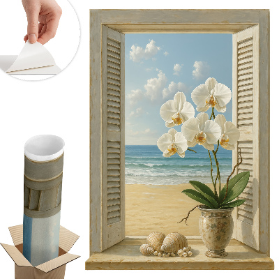 3d ablak falmatrica 43x60 Tengeri ablak