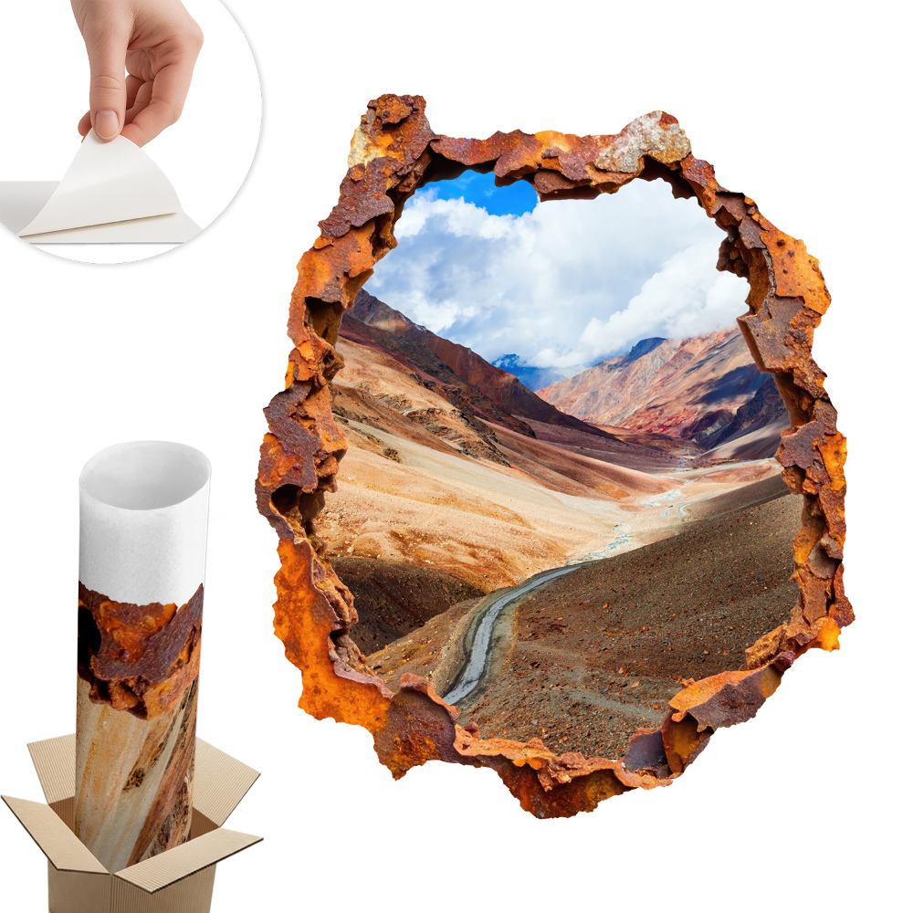 3D falmatrica lyuk 50x60 Hegyi táj