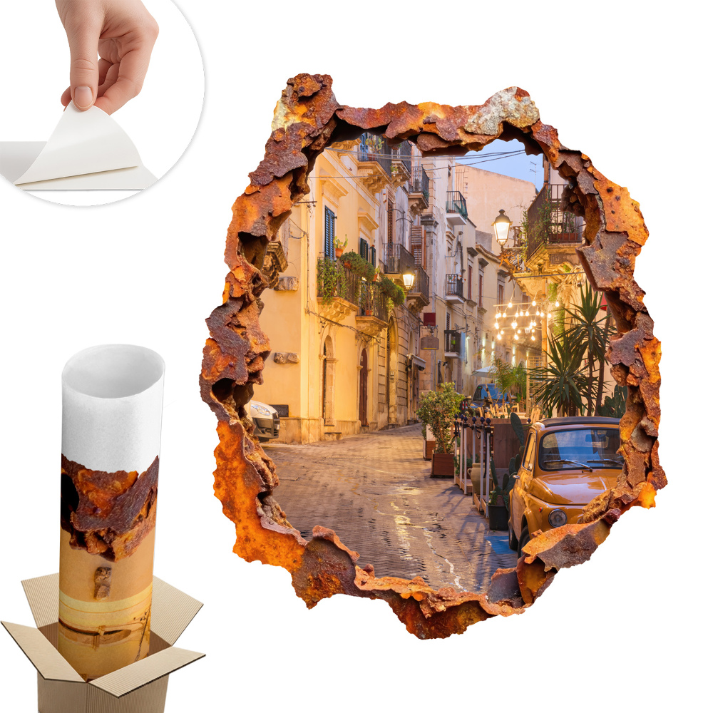 3D falmatrica lyuk 50x60 Éjszakai fények