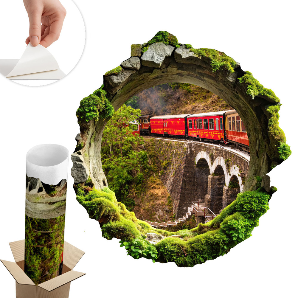 3D falmatrica lyuk 56x60 Zöld kilátás