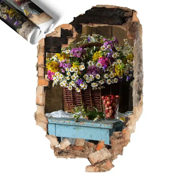 3D falmatrica lyuk 53x80 Rusztikus báj