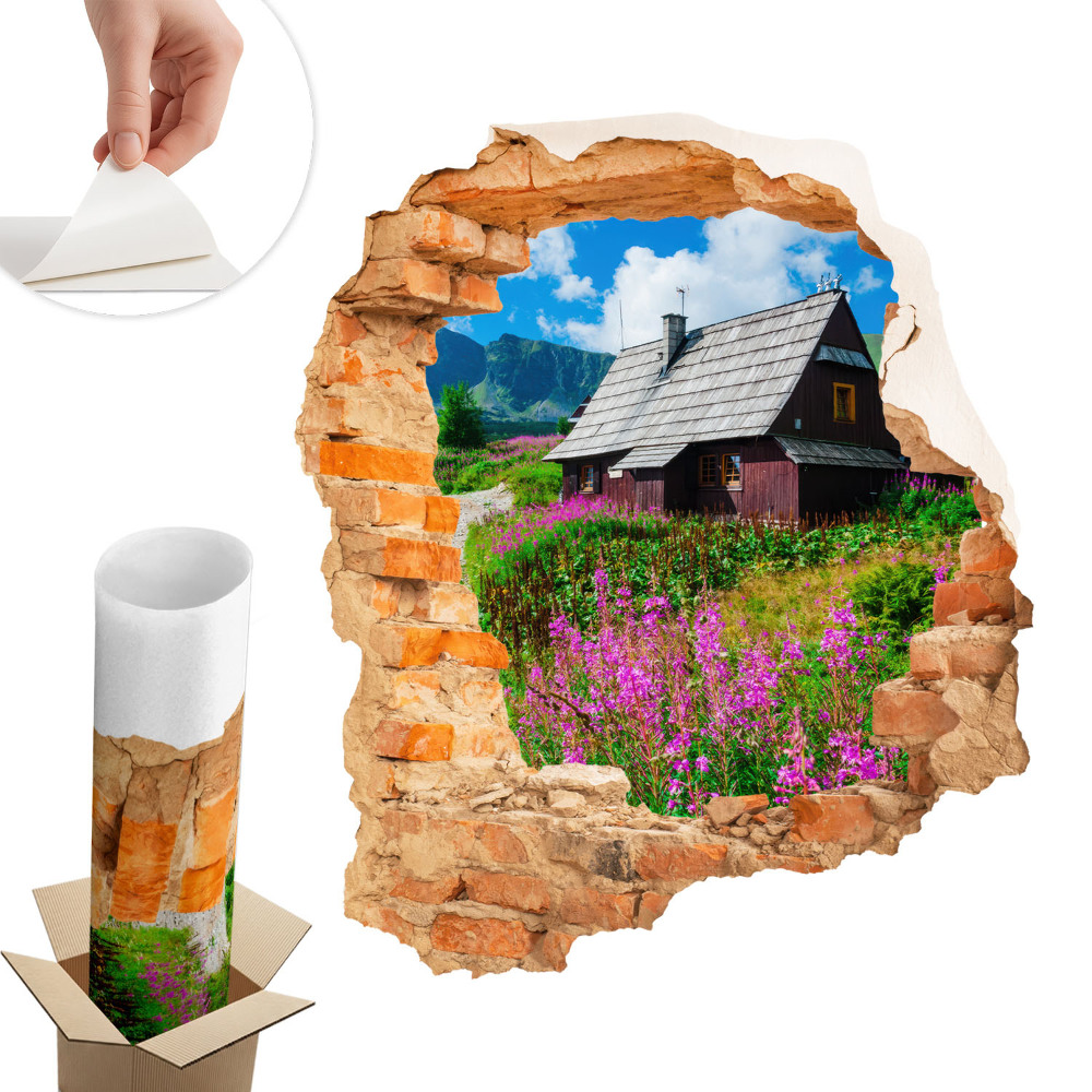 3D falmatrica lyuk 68x80 Rusztikus táj