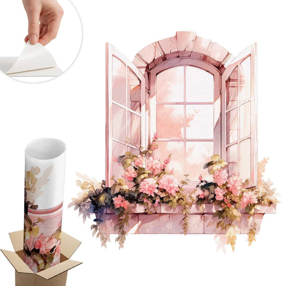 3d ablak falmatrica 76x80 Rusztikus ablak