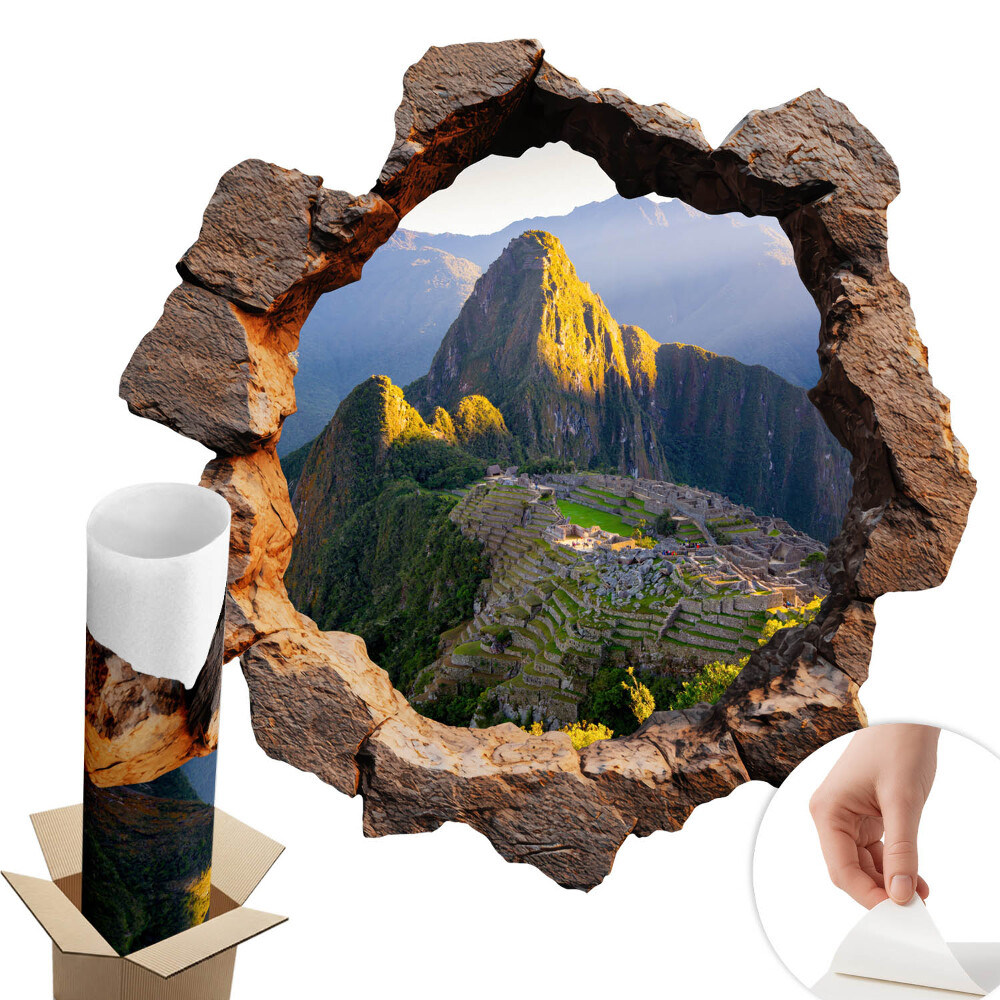 3D falmatrica lyuk 80x79 Sziklaablak