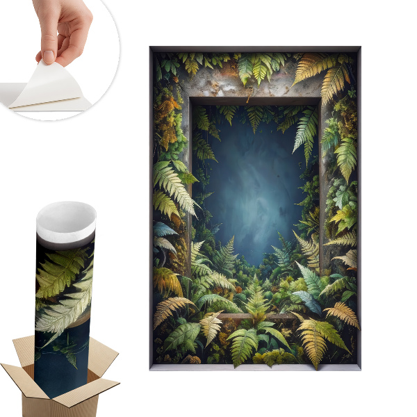 3d ablak falmatrica 52x80 Természetes harmónia