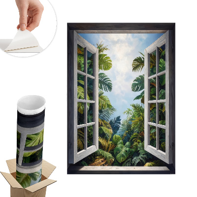 3d ablak falmatrica 58x80 Egzotikus kilátás