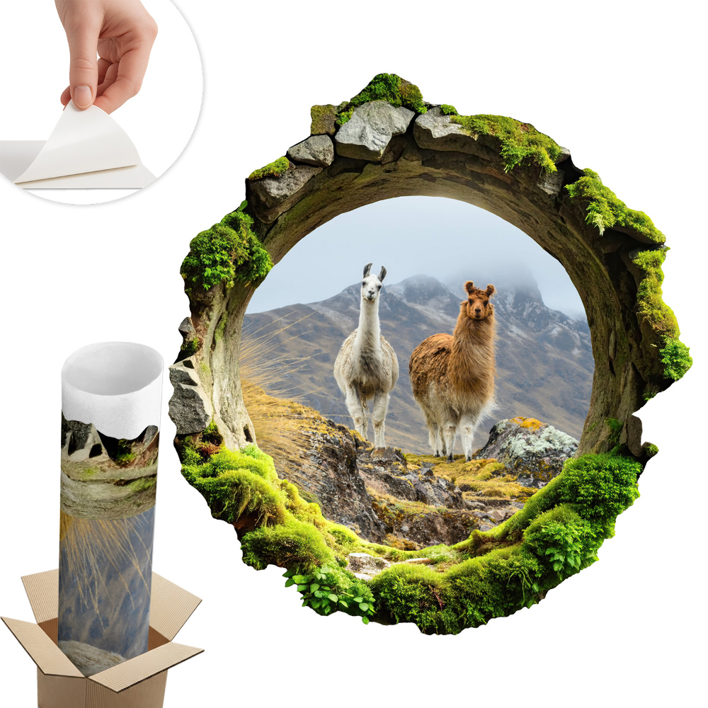 3D falmatrica lyuk 74x80 Hegyi oázis