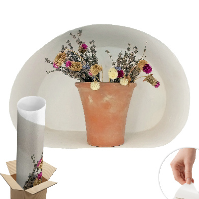 Öntapadós 3d falmatrica 80x54 Száraz virágok