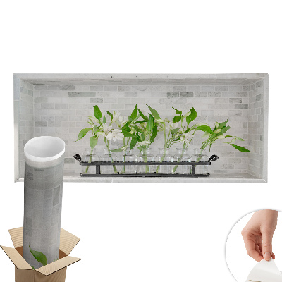 Öntapadós 3d falmatrica 80x34 Virágok vázákban