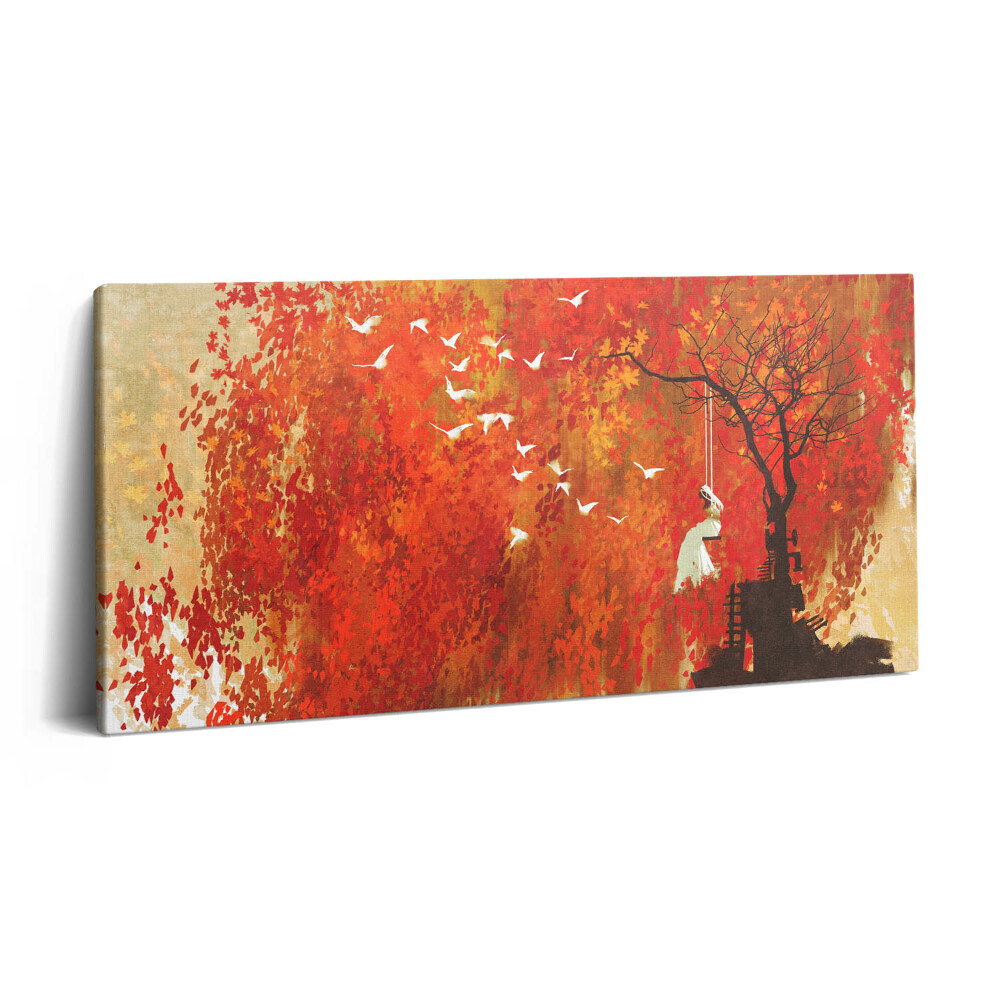 Vászonfotó 100x50 Ártatlan menyasszony ősszel