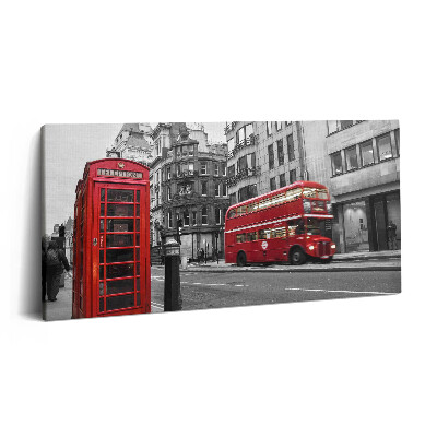 Vászonfotó 100x50 Történelmi amerikai busz az utcán