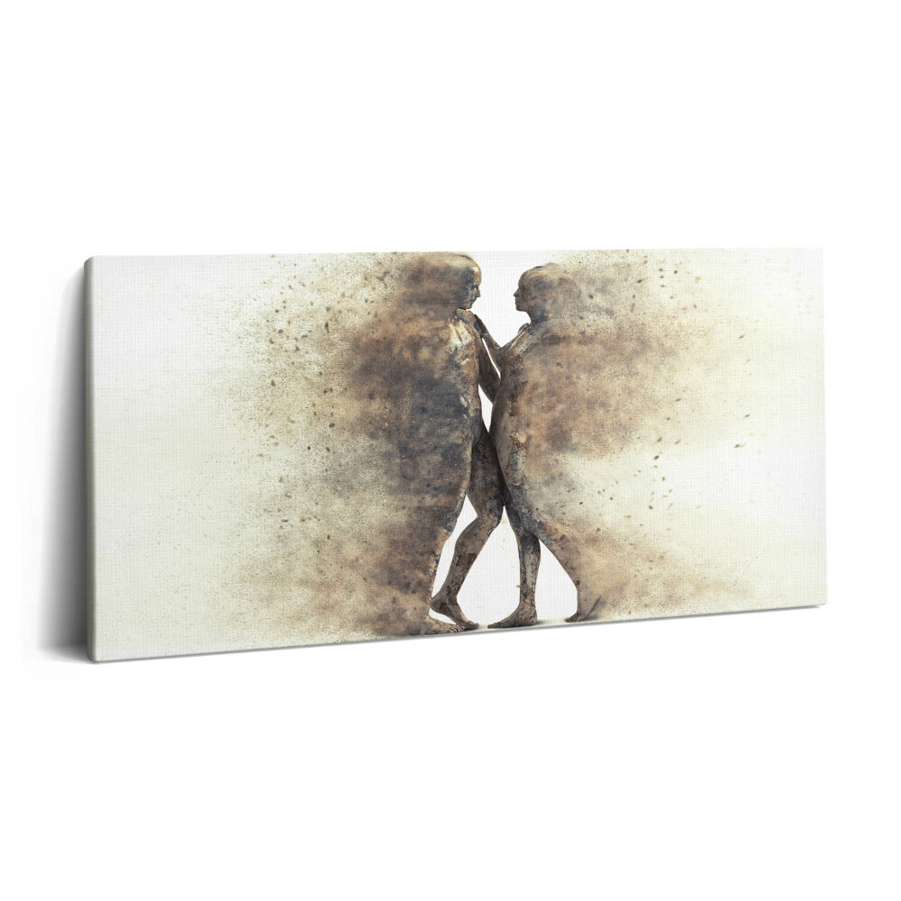 Vászonfotó 100x50 Absztrakt emberek és homok