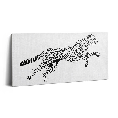 Vászonfotó 100x50 Párduc sziluettje