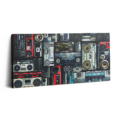 Vászonfotó 100x50 Zene - Vintage Boombox
