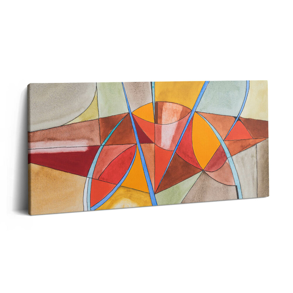 Vászonfotó 100x50 Művészet - narancssárga ólomüveg