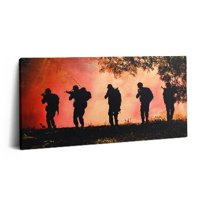 Vászonfotó 100x50 Katonák a csatatéren