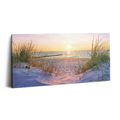 Vászonfotó 100x50 Lengyel tenger - napozás