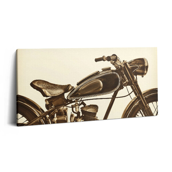 Vászonfotó 100x50 Retro szepia - vintage stílusú motorkerékpár