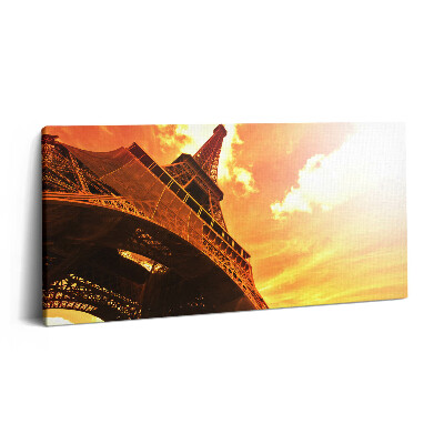 Vászonfotó 100x50 Az Eiffel-torony látványossága Párizsban