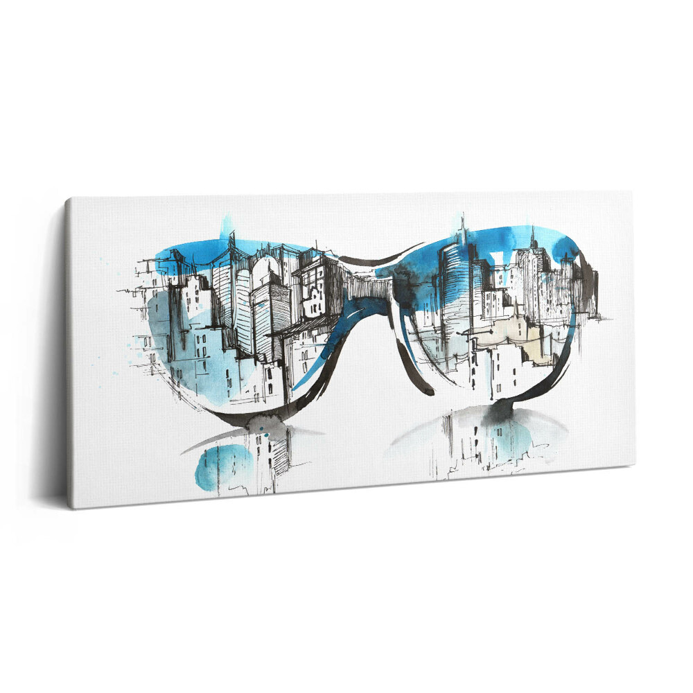 Vászonfotó 100x50 A város szemüvegben
