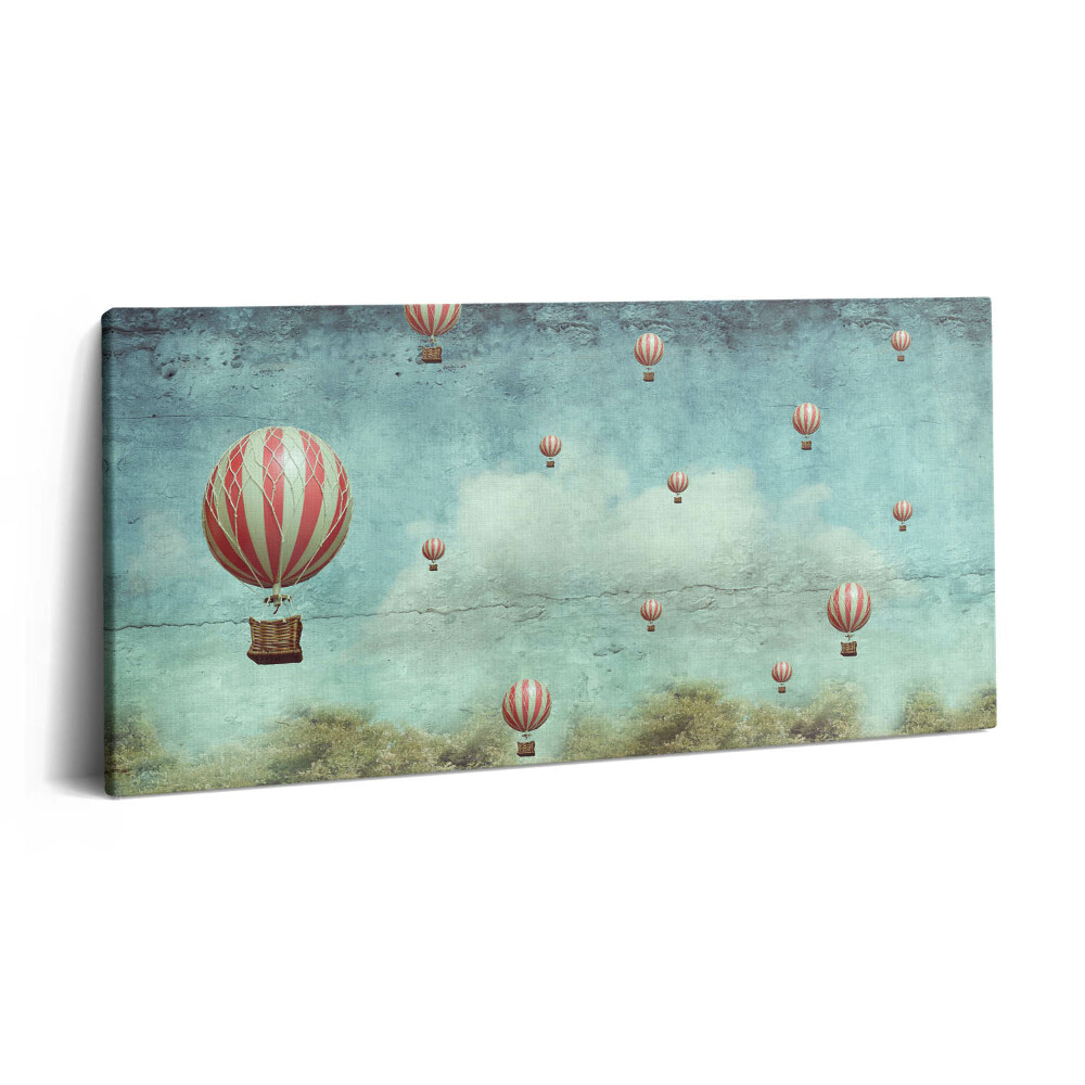 Vászonfotó 100x50 Az égen szálló léggömbök