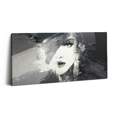 Vászonfotó 100x50 Nő akvarellszerű stílusban