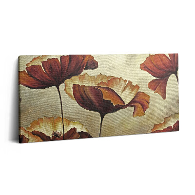 Vászonfotó 100x50 Festett pipacsok