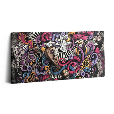 Vászonfotó 100x50 Zenei hangszerek