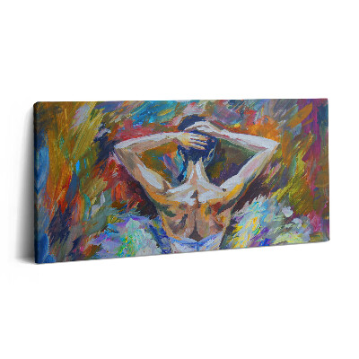 Vászonfotó 100x50 Festett balerina