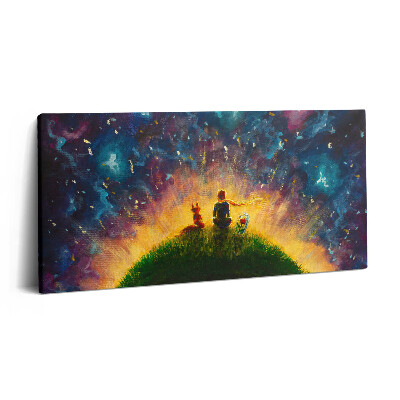 Vászonfotó 100x50 A kis herceg absztrakt illusztrációja