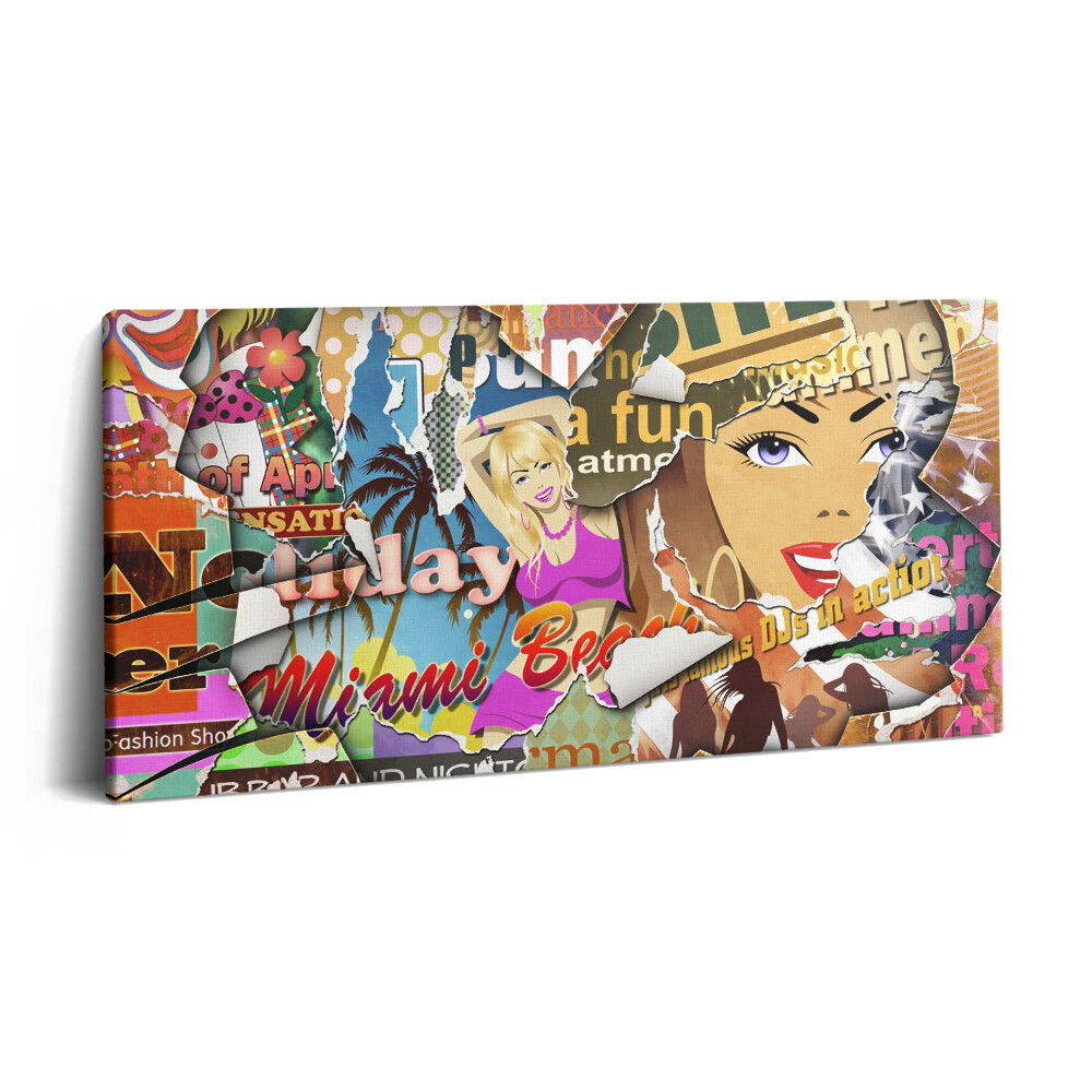 Vászonfotó 100x50 Képeslap egy nyaralásról