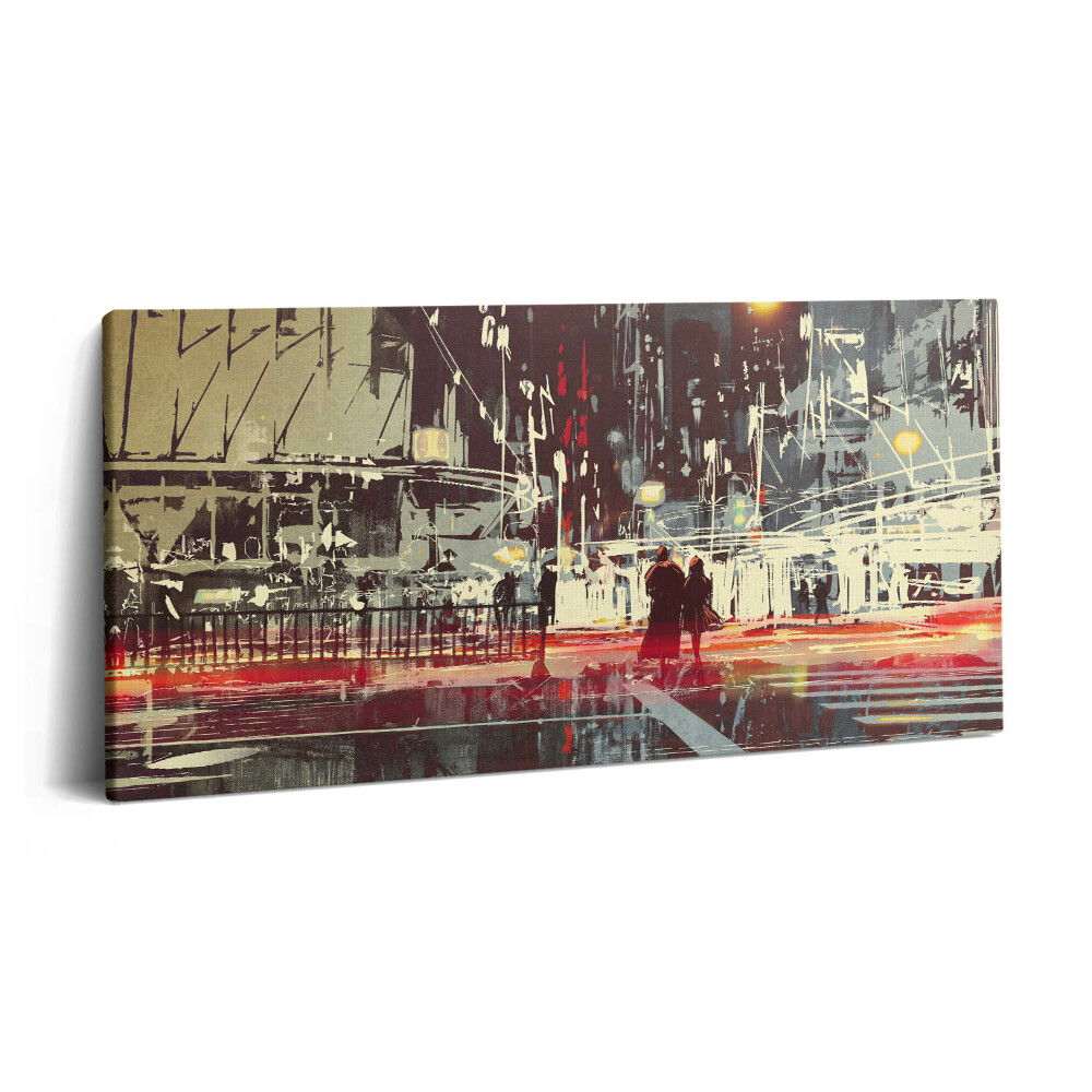 Vászonfotó 100x50 A város éjszakai jelenete