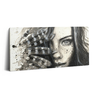 Vászonfotó 100x50 Festett portré