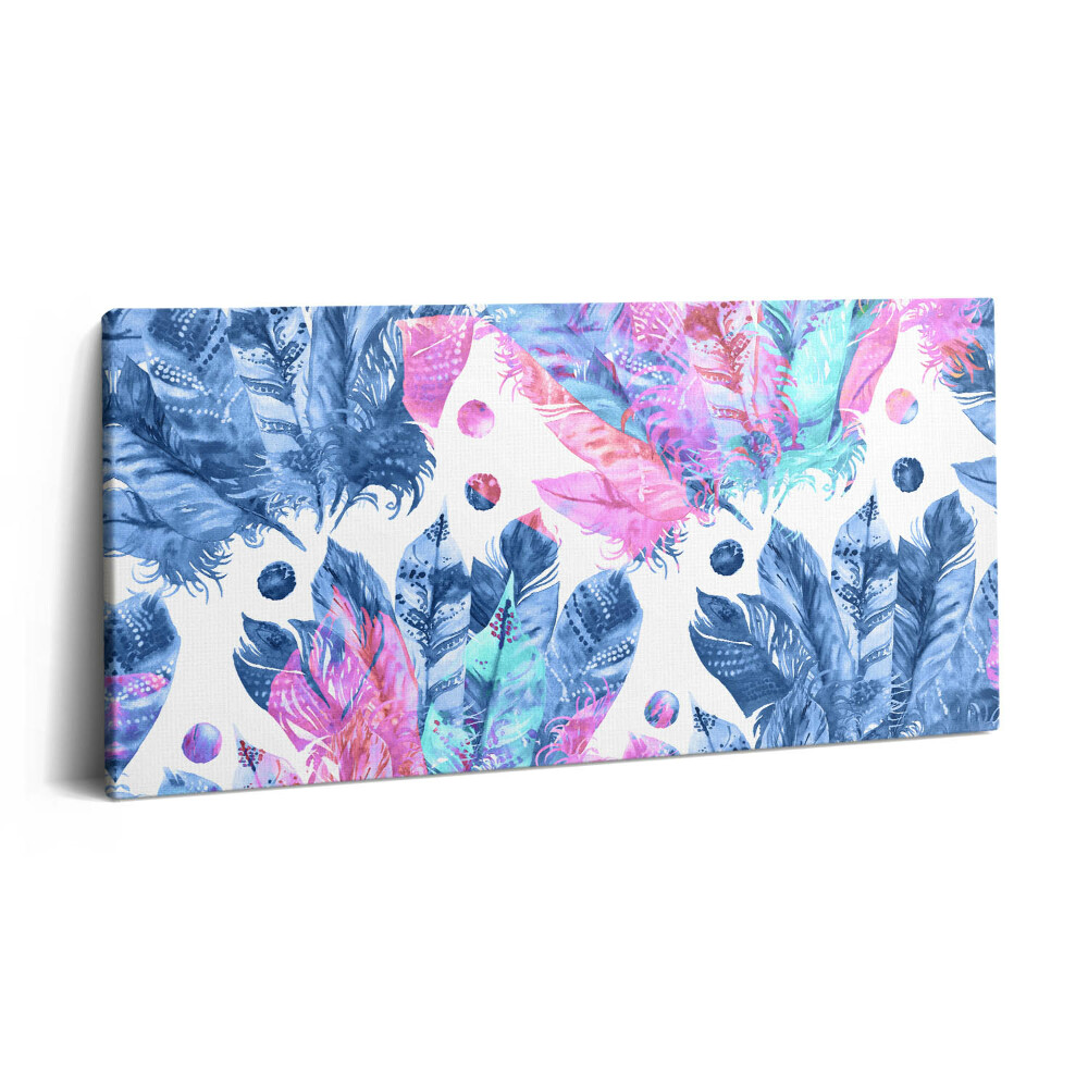 Vászonfotó 100x50 Színes tollak