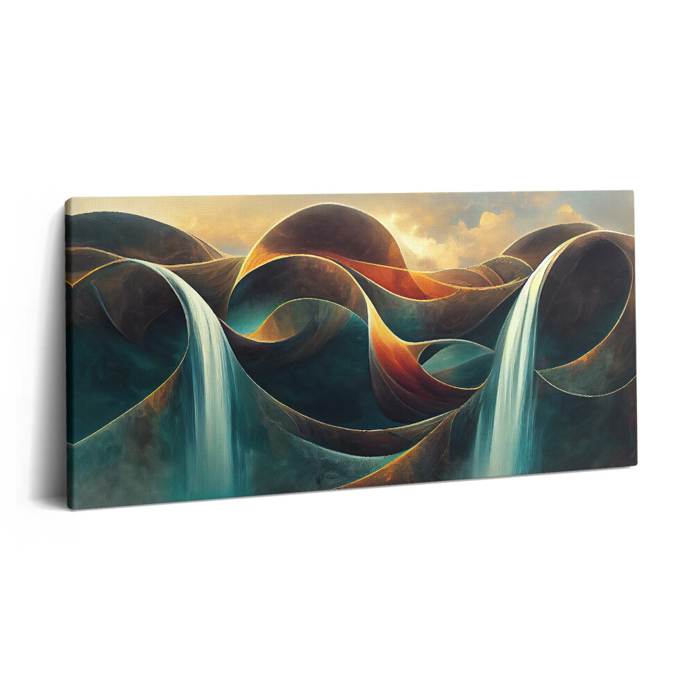 Vászonfotó 100x50 Vízesés áramló háttér