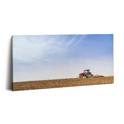 Vászonfotó 100x50 Földműves traktorral