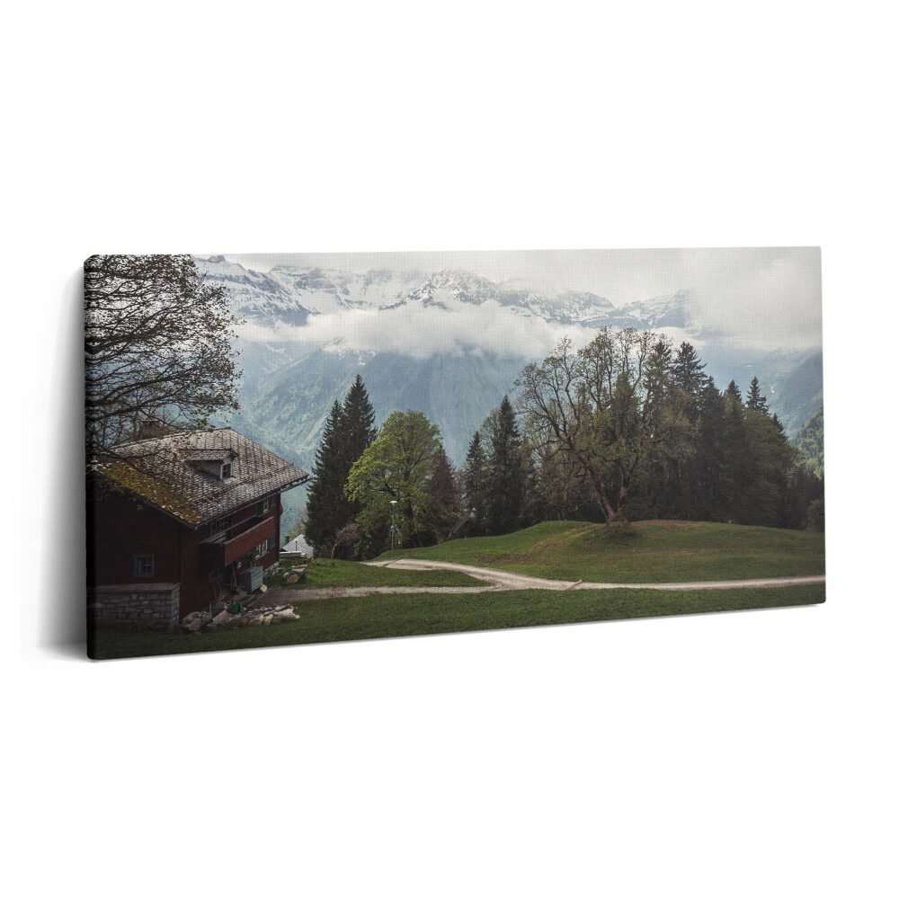 Vászonfotó 100x50 Festői kilátás a hegyekre