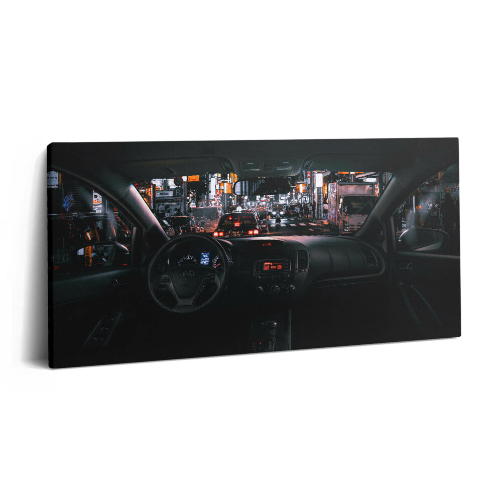Vászonfotó 100x50 Autó Tokióban