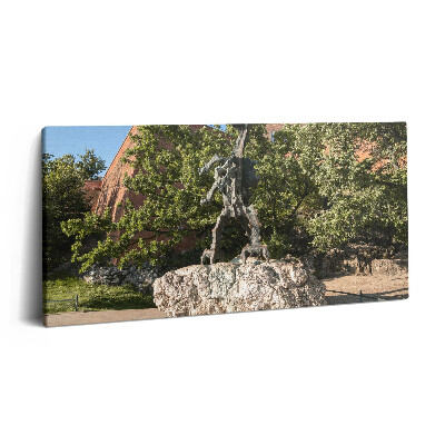 Vászonfotó 100x50 Wawel Sárkány emlékmű Krakkó