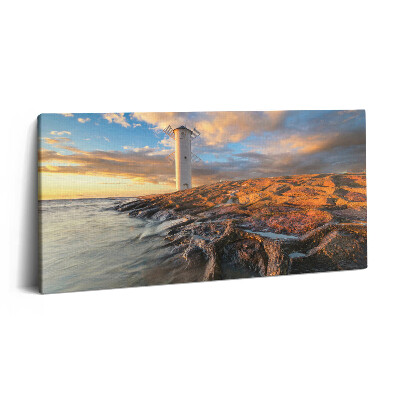 Vászonfotó 100x50 Világítótorony a Balti-tengerről