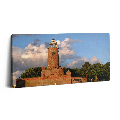 Vászonfotó 100x50 Világítótorony Kolobrzeg Lengyelországban