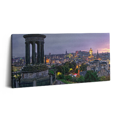 Vászonfotó 100x50 Edinburgh látképe a Calton Hillről