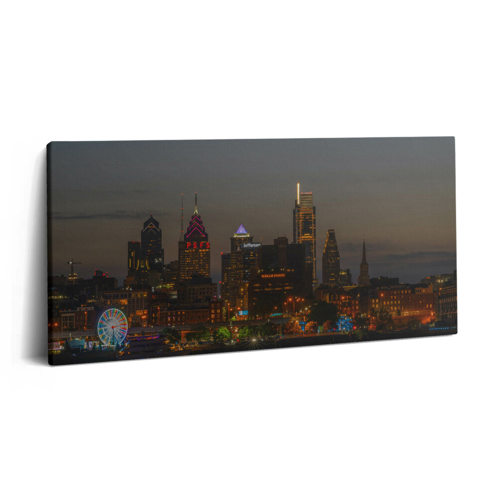 Vászonfotó 100x50 Óriáskerék Philadelphiában