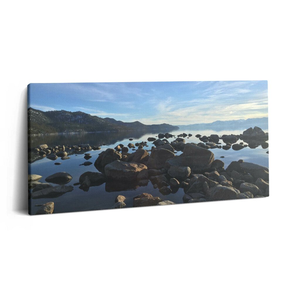 Vászonfotó 100x50 Kövek a felhős ég alatt