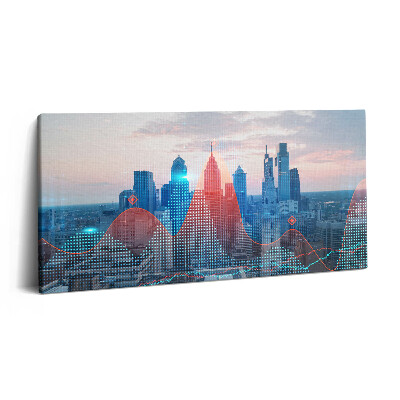 Vászonfotó 100x50 Philadelphia felhőkarcolók