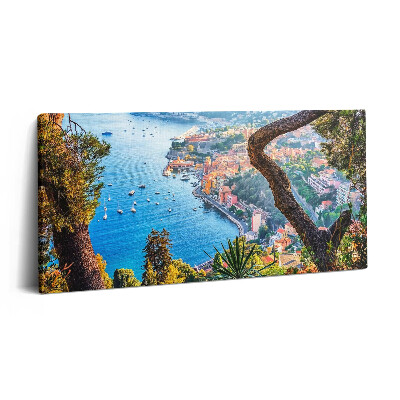 Vászonfotó 100x50 Villefranche-sur-Mer falu