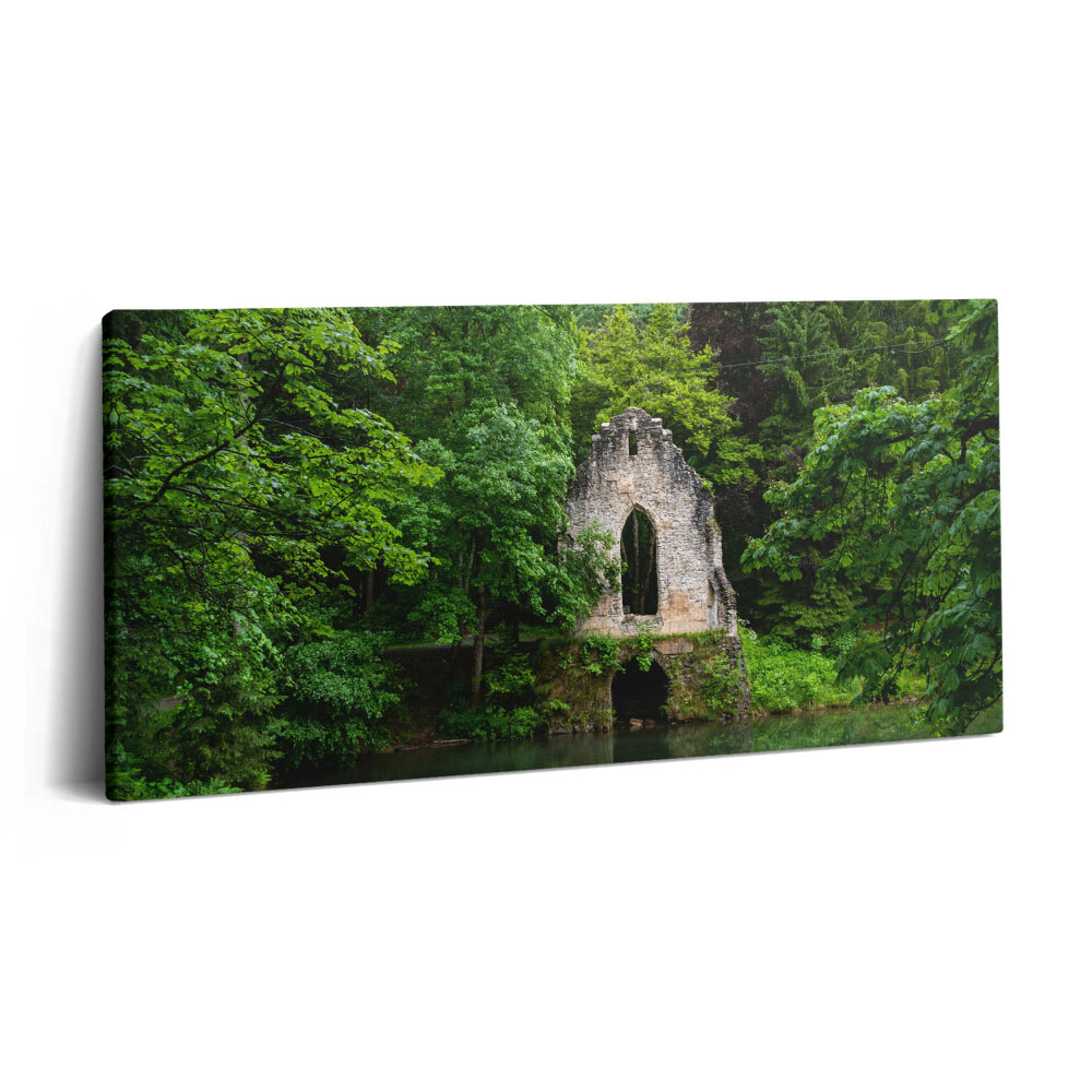 Vászonfotó 100x50 Egy régi kápolna romjai Chamonix Franciaországban